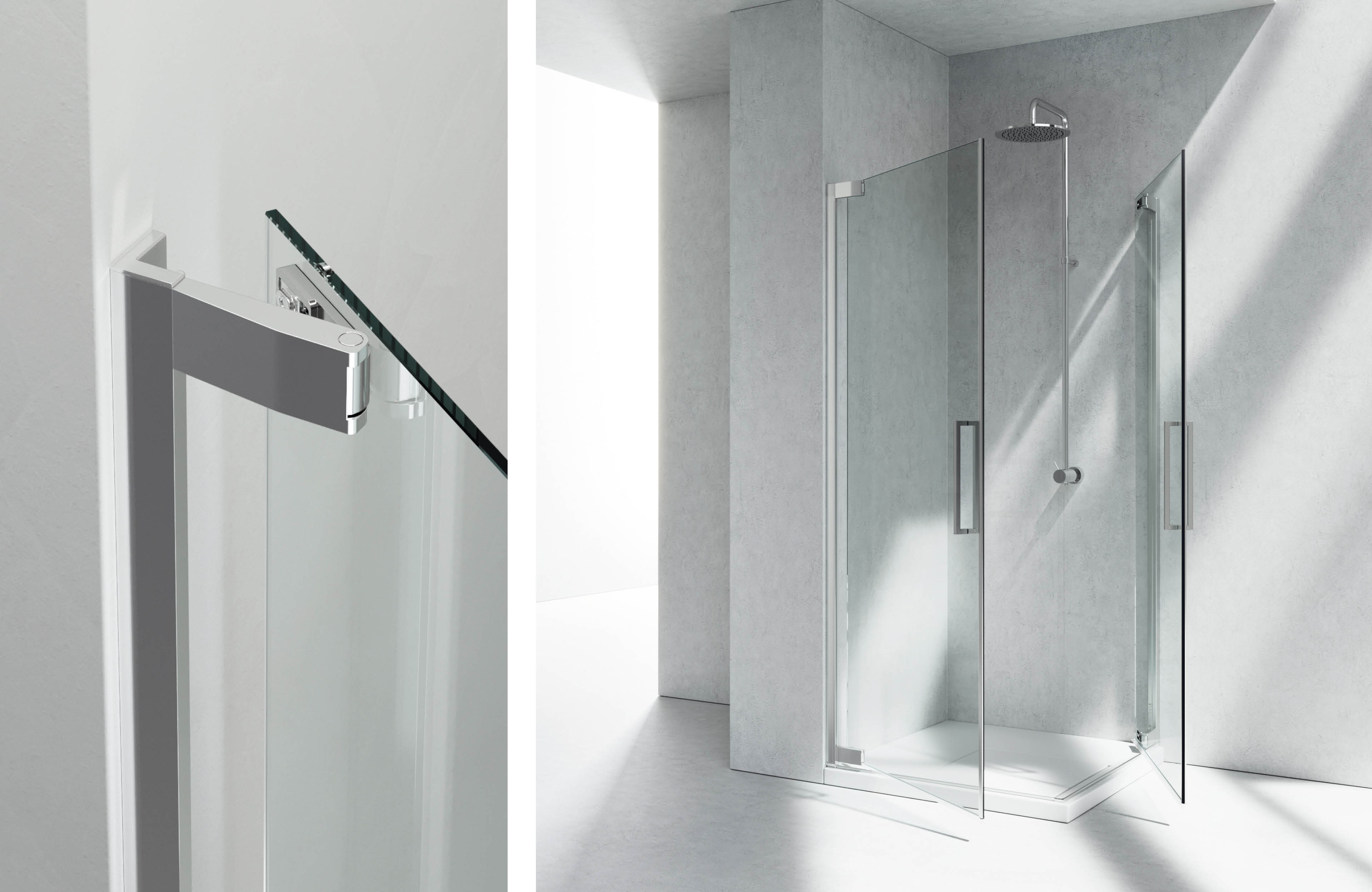 Pivot shower enclosure – Flare