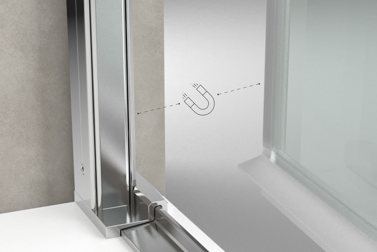 Porta oggetti per rubinetto doccia in Plexiglass trasparente e dettagli in  Teak serie Bright by Cipi