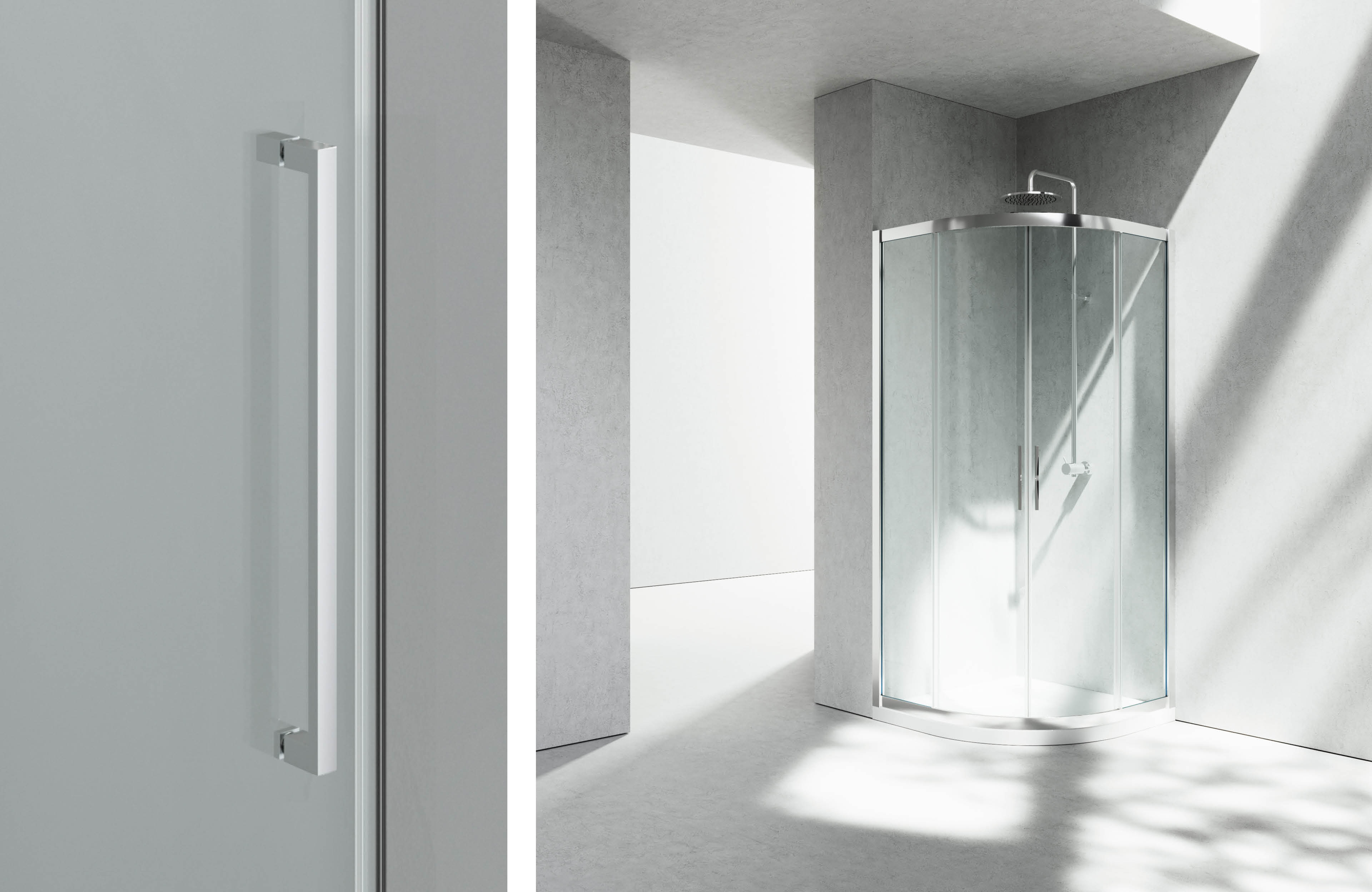 Round sliding shower enclosure corner– Serie 7000 