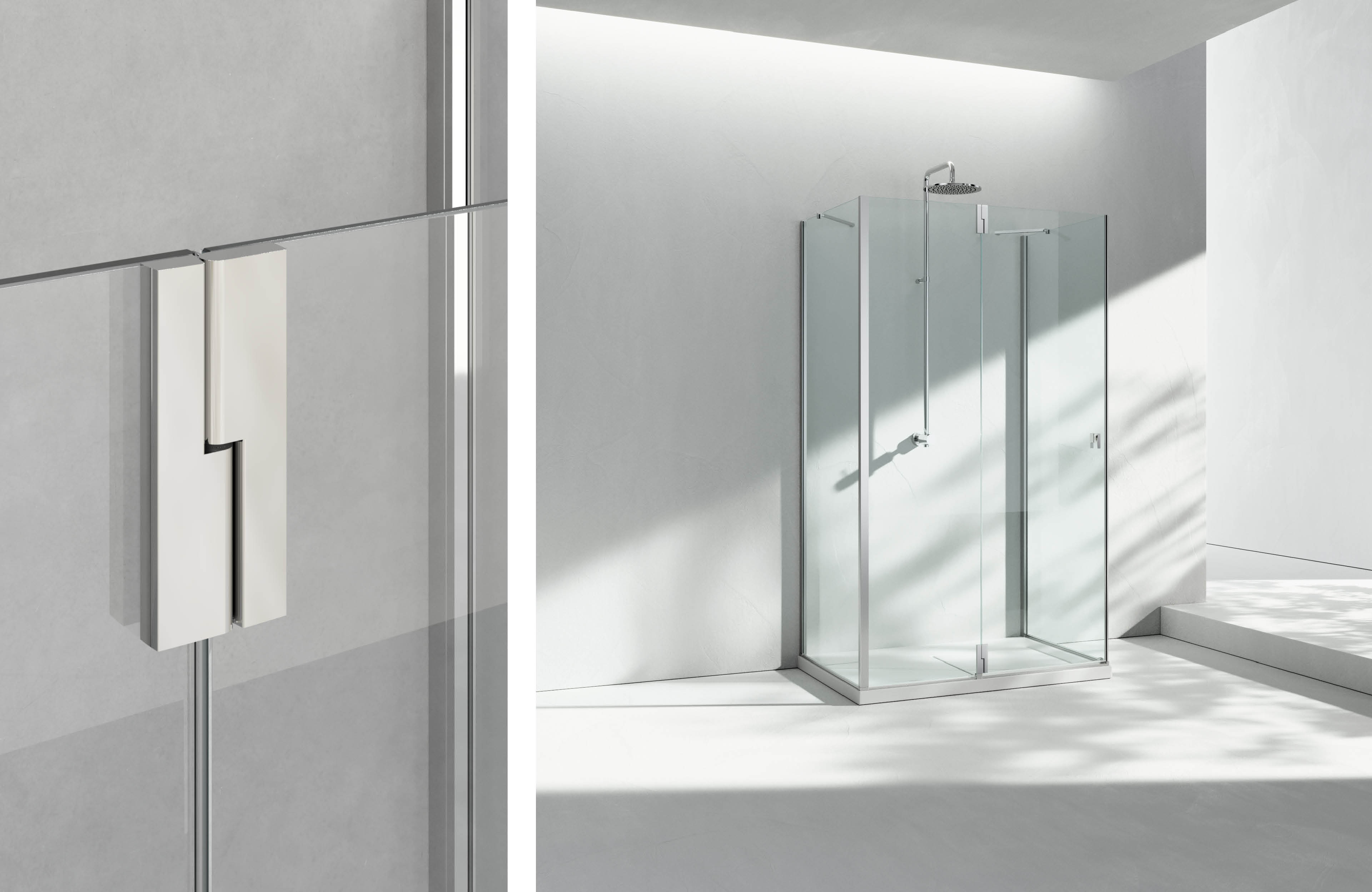 Pivot shower enclosure 3-side – Supersintesi 