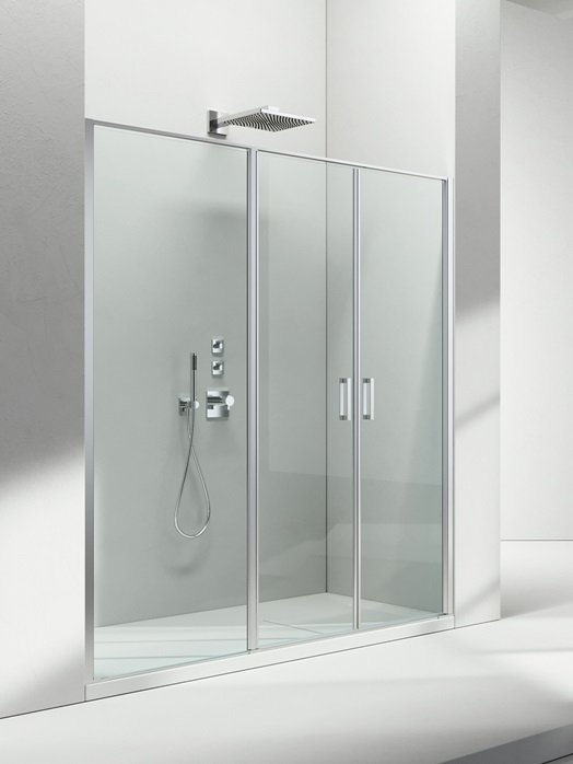 Cabina doccia con porta doccia battente L3-Vismaravetro