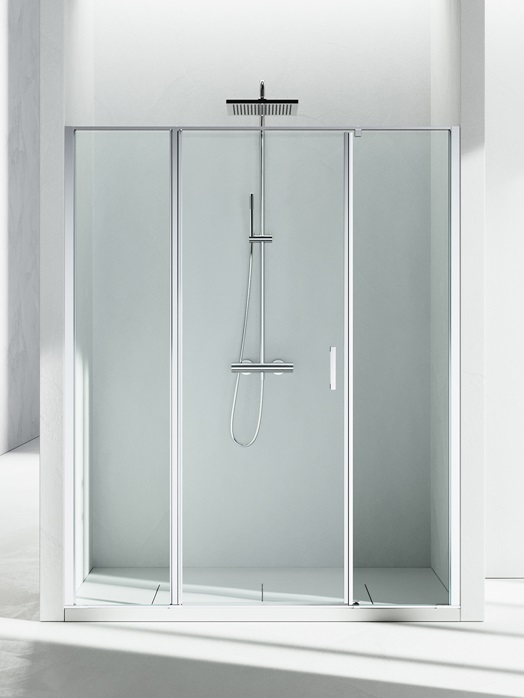 Cabina ducha con puerta batiente LM- Vismaravetro
